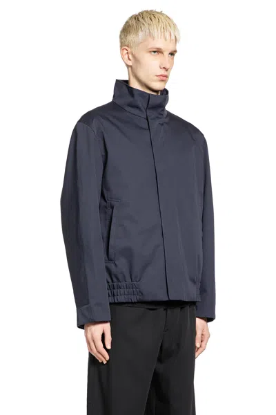 Lardini Drill Jacket In Blue