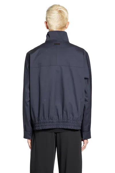 Lardini Drill Jacket In Blue