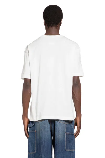 Maison Margiela Neutrals Scattered Numbers Rectangular Cotton T-shirt In White