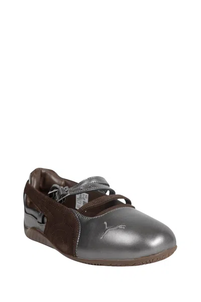 Puma Speedcat Ballet Lux Leather Sneakers In Brown