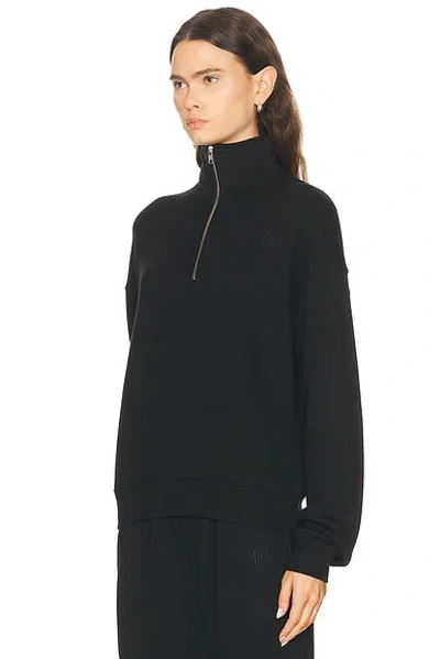 Éterne Oversized Half Zip Sweatshirt In Black