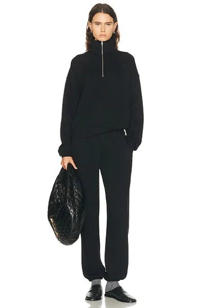 Éterne Oversized Half Zip Sweatshirt In Black