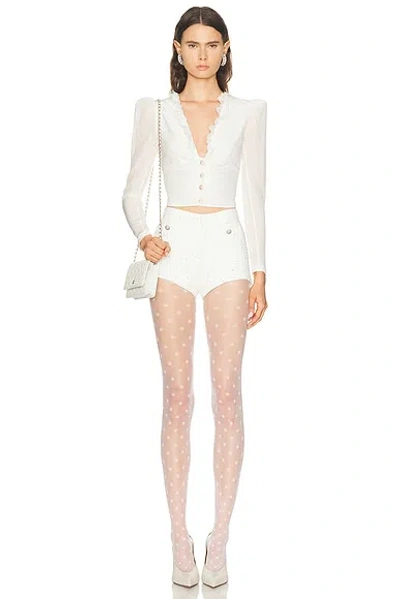 Alessandra Rich Mini Short In Pattern