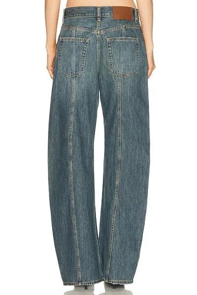 Helmut Lang Relaxed Destroyed Bootcut Jeans In Blue