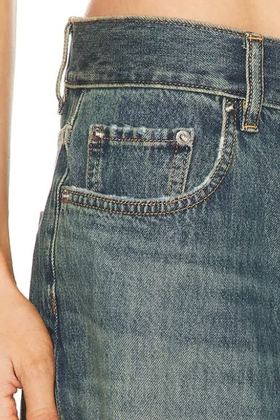 Helmut Lang Relaxed Destroyed Bootcut Jeans In Blue
