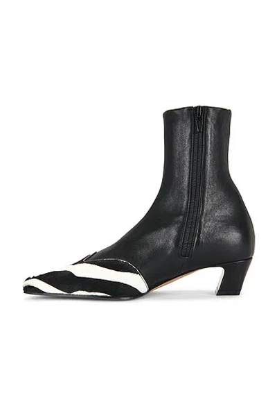 Khaite Nevada Ankle Stretch Boot In Black