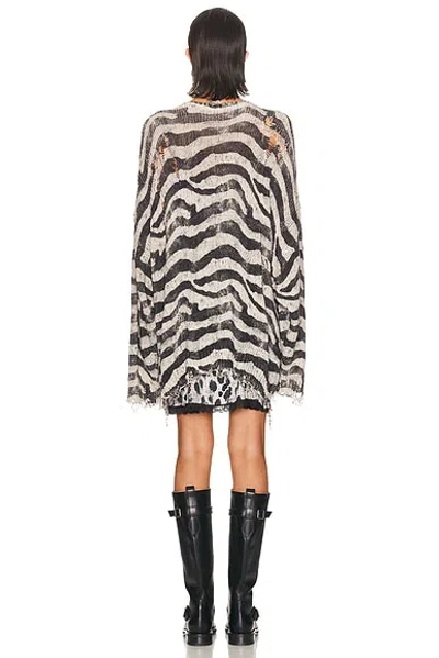R13 Printed Oversized Cardigan In Multi