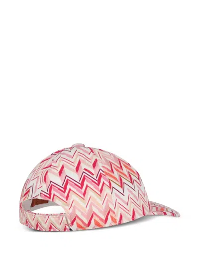 Missoni Zig-zag Pattern Baseball Hat In Multi