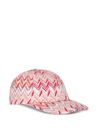 Missoni Zig-zag Pattern Baseball Hat In Multi