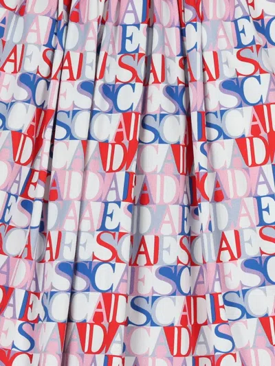 Escada Printed Button Skirt In Multi