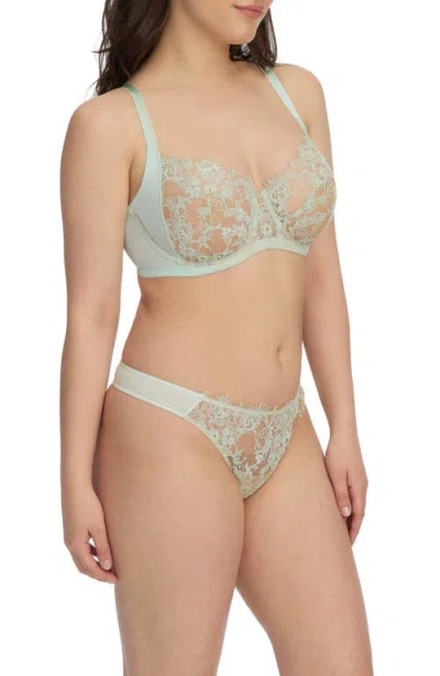 Skarlett Blue Entice Underwire Full Coverage Bra In Green