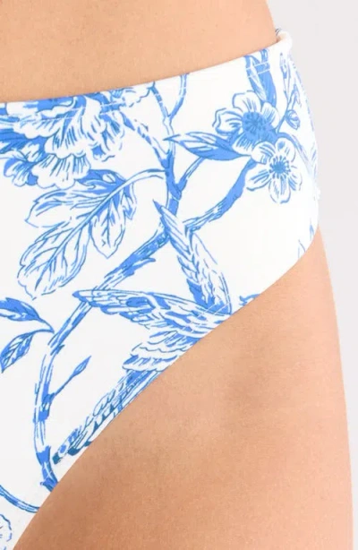 Hutch High Waist Bikini Bottoms In Blue