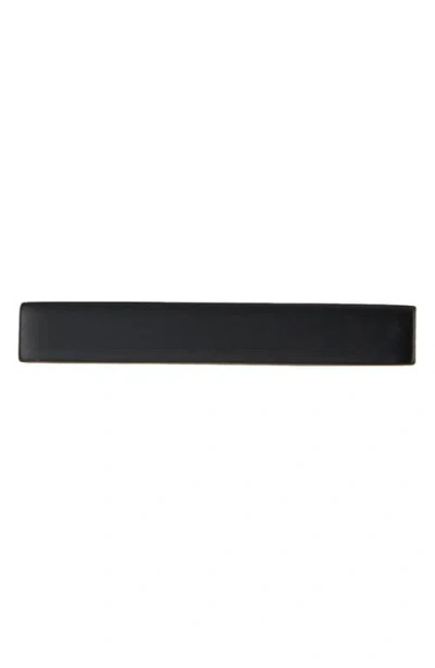 Construct Slim Tie Bar In Black