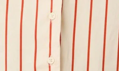 French Connection Boxy Stripe Button-up Shirt In Multi