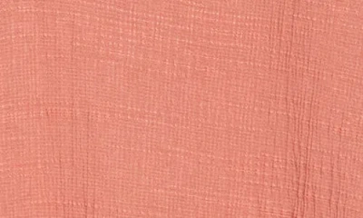 Max Studio V-neck Side Cinched Top In Pink