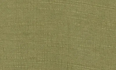 Max Studio V-neck Side Cinched Top In Green