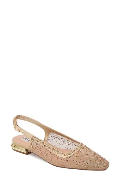Lady Couture Kar Embellished Slingback Flat In Multi