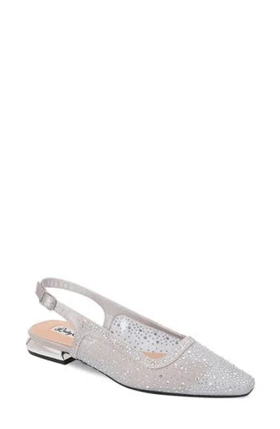 Lady Couture Kar Embellished Slingback Flat In Multi