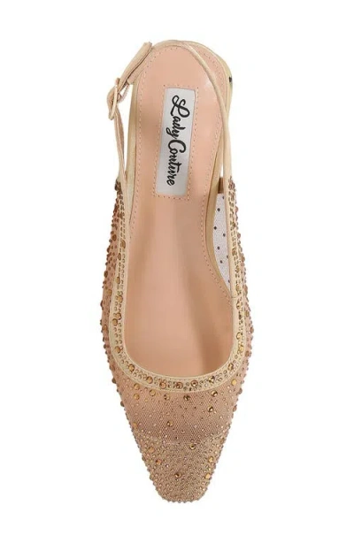 Lady Couture Kar Embellished Slingback Flat In Multi