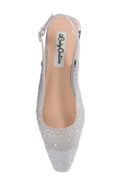 Lady Couture Kar Embellished Slingback Flat In Multi