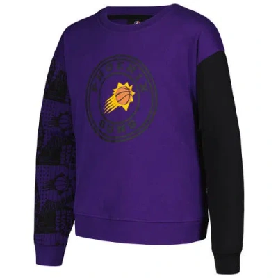 Outerstuff Girls Youth Purple Phoenix Suns Trifecta Pullover Sweatshirt In Multi