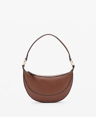 Mango Oval Shoulder Bag In Brown