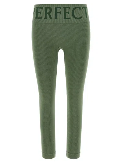Perfect Moment Women Green Perfect Thermal Leggings, Xs Luxury Activewear For Women Darveys