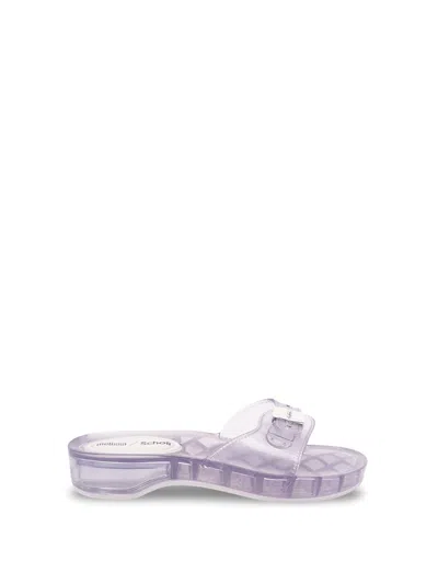 Melissa X Scholl Pescura Platform Slide Sandal In Transparent