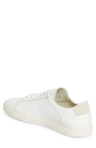 Common Projects White Solid Lace Up Sneakers In White