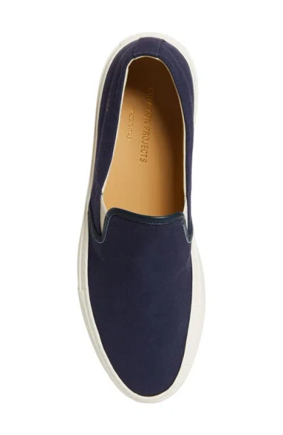 Common Projects Minimal Low Profile Slip-on Sneaker In Blue