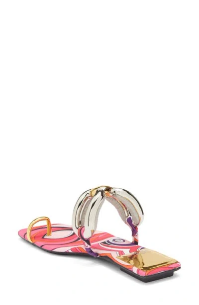 Jeffrey Campbell Guilded 2 Flat Sandal In Multi