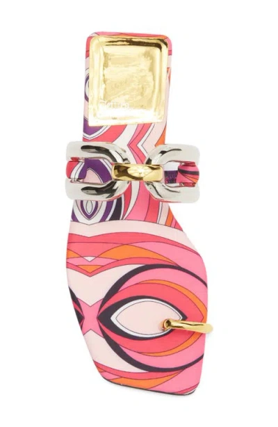 Jeffrey Campbell Guilded 2 Flat Sandal In Multi