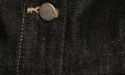 Mango Fitted Denim Jacket In Black