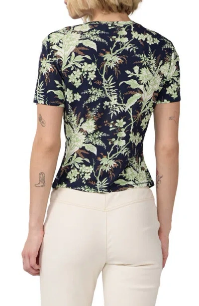 Dvf Botanical Short Sleeve Top In Multi
