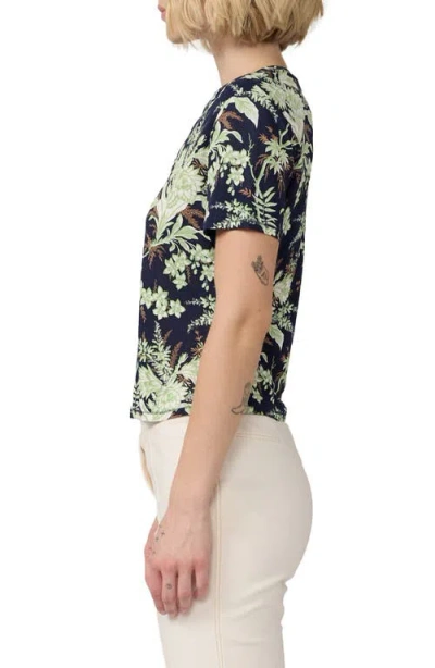 Dvf Botanical Short Sleeve Top In Multi