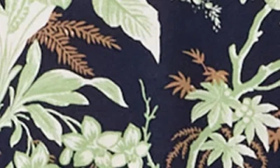 Dvf Botanical Short Sleeve Top In Multi