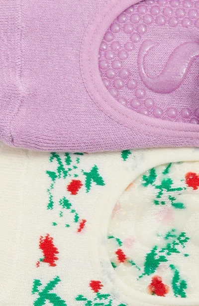 Stems 2-pack Blossom Grip Socks In Multi