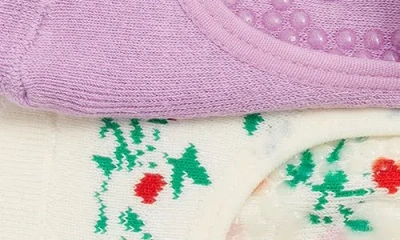 Stems 2-pack Blossom Grip Socks In Multi