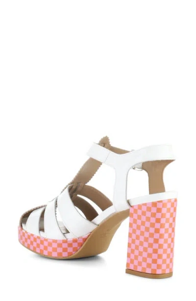 Fly London Evit Ankle Strap Platform Sandal In White