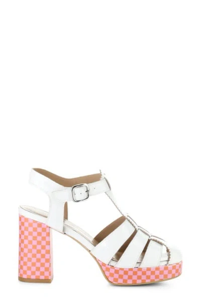 Fly London Evit Ankle Strap Platform Sandal In White