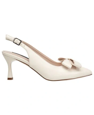 French Connection Brinton Oversized Bow Kitten Heel In Multi