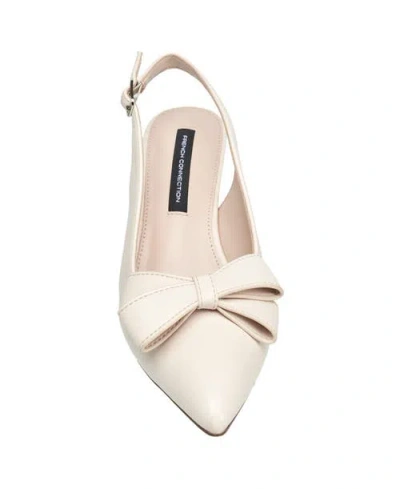 French Connection Brinton Oversized Bow Kitten Heel In Multi