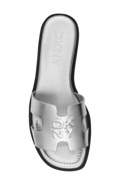 Dkny Columba Slide Sandal In Silver