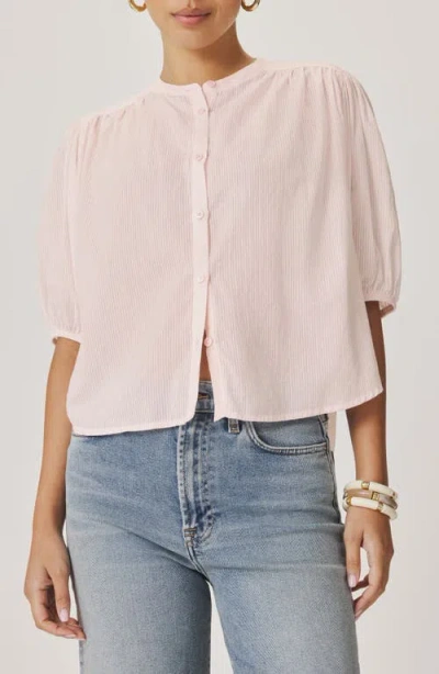 Splendid Madelyn Woven Shirt In Pink