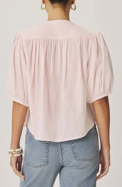 Splendid Madelyn Woven Shirt In Pink