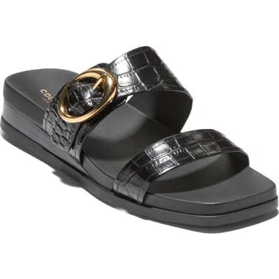 Cole Haan Oaklynn Wedge Sandal In Black