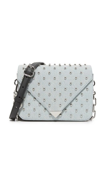 Shop Alexander Wang Prisma Envelope Shoulder Bag In Denim