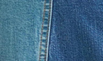 Wrangler Patchwork Denim Sheath Dress In Blue