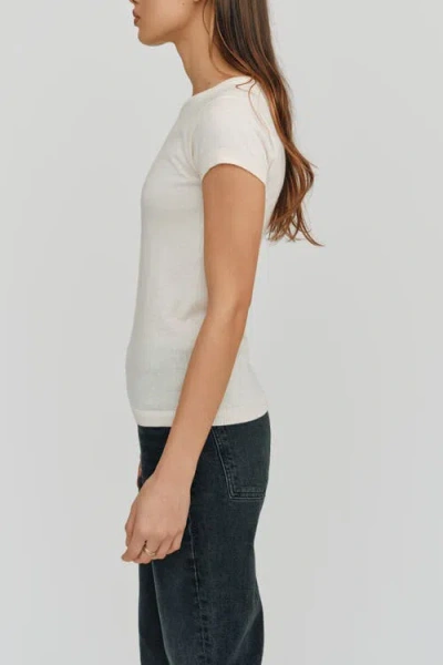 Kathryn Mccarron Ella Mesh Tee In White