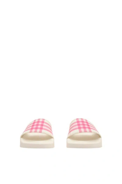 Burberry Check Slides In Multi